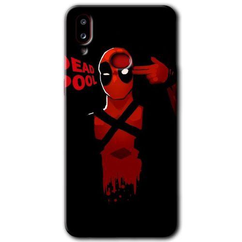 Samsung Galaxy A10s Kılıf Baskılı Kapak - DeadPool 4 + 5D Tam Kaplayan Cam