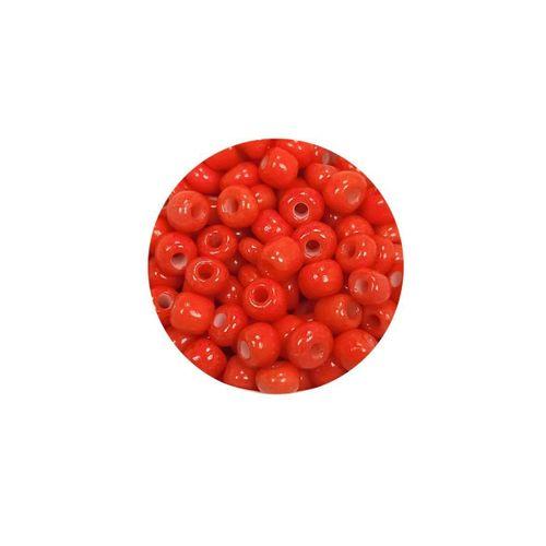 Dökme Cam Kum Boncuk Büyük Boy (6/0) 4 mm - 60 Gram - Turuncu - BNC137
