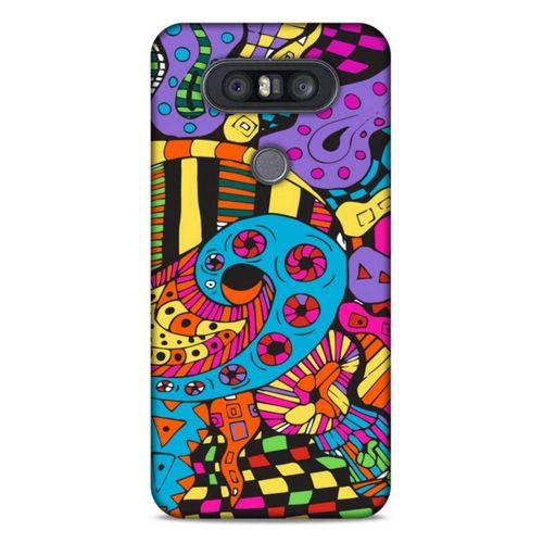 Lopard LG K41S - K51S Uyumlu Kılıf Soyut Sanat (23) Baskılı Ultra Koruma Kılıfı