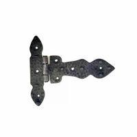 Antika Tarz Dekoratif Pirinç Kuyruklu Düğmeli Menteşe No1 - 117x142 Mm, Oksit