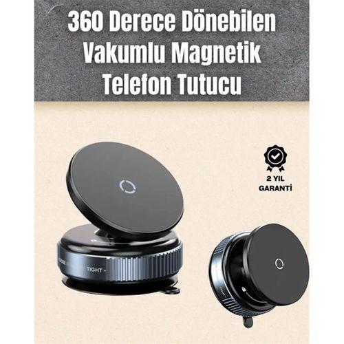 Çok Yönlü Döner Başlıklı Vakumlu Araç Telefon Standı – Sert Yollarda Stabil Kullanım
