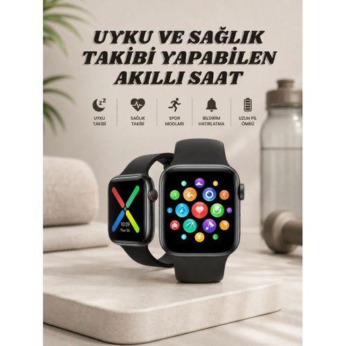 Akıllı Saat Wireless Şarj Yüksek Çözünürlüklü Müzik Dinleme Sesli Cevaplama