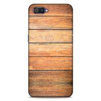 Lopard Oppo Realme C2 Uyumlu Kılıf Wood'X (13) Silikon Kap Baskılı