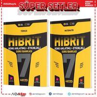 Hız Yayınları 7. Sınıf Hibrit Matematik ve Türkçe Konu Anlatımlı Etkinlikli Soru Bankası Seti 2 Kitap