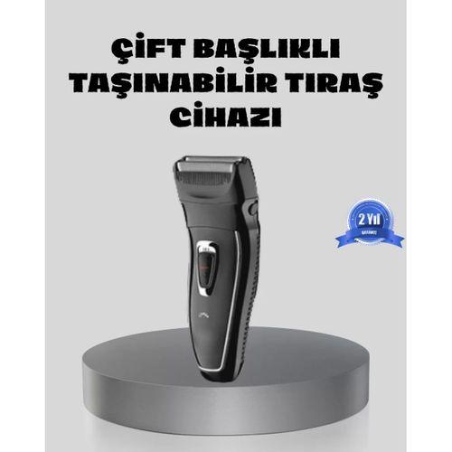 Erkek Tıraş Makinesi Kablosuz Kuru Tıraş Folyo Başlık Yıkanabilir Gövde