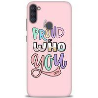 Samsung Galaxy A11 Kılıf HD Baskılı Kılıf - Who You + Tam Ekran Koruyucu