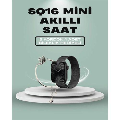 SQ-16 Mini Series 10 Akıllı Saat – 3 Kordon + Hediye Bileklik