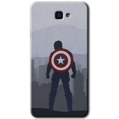 Galaxy J7 Prime 2 Kılıf HD Desen Baskılı Arka Kapak - Captain Avenger + Kırılmaz Cam