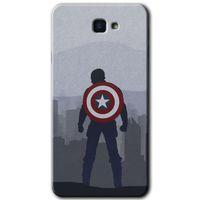 Galaxy J7 Prime 2 Kılıf HD Desen Baskılı Arka Kapak - Captain Avenger + Kırılmaz Cam