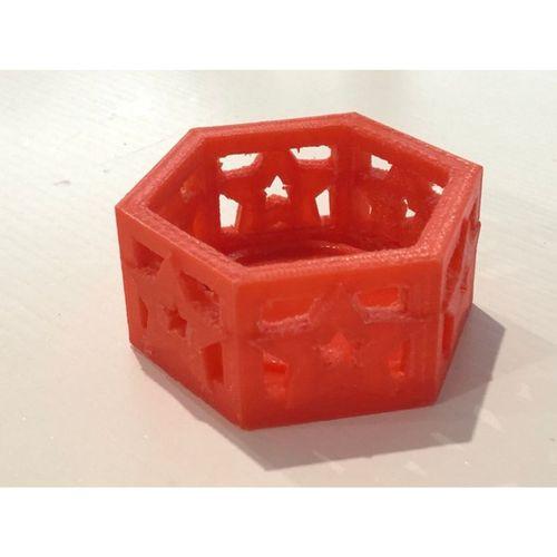 Yıldız Desenli Mum Tutucu Kapağı (Bu ürün Sadece Plastik parçadır - Almadan Önce Soru Sorabilirsiniz)