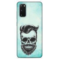 Lopard Samsung Galaxy S20 Uyumlu Kılıf Tattoo's (25) Antişok Kapak Mustache