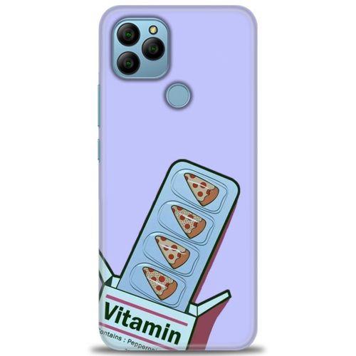 General Mobile GM 22 Kılıf HD Baskılı Kılıf - Vitamin + Tam Ekran Koruyucu