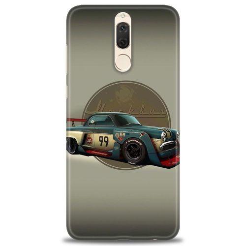 Huawei Mate 10 Lite Kılıf HD Baskılı Kılıf - Klasik Araba + Tam Ekran Koruyucu