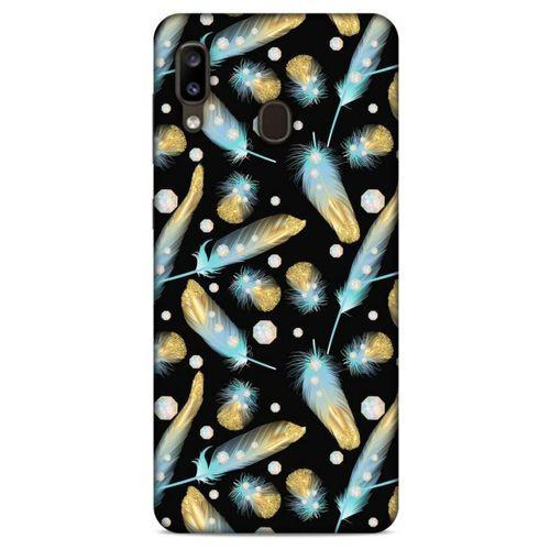 Samsung Galaxy A20 Kılıf Desenli Özel Seri Tüyler (26) Tpu Silikon Kılıf