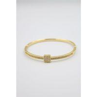 Taşlı Vip Bilezik - Altın