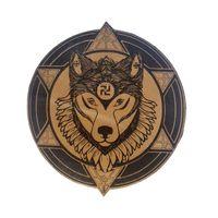 Şaman Kurt - Deri Peç - Arma - Leather Patch