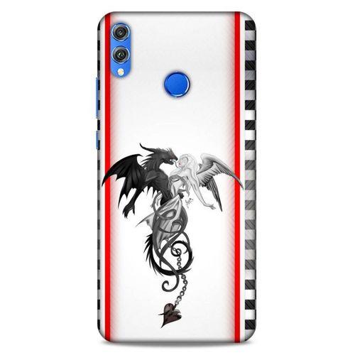 Lopard Huawei Honor 8x Uyumlu Kılıf Tattoo's (49) Ultra Silikon Kılıf Dragon Love