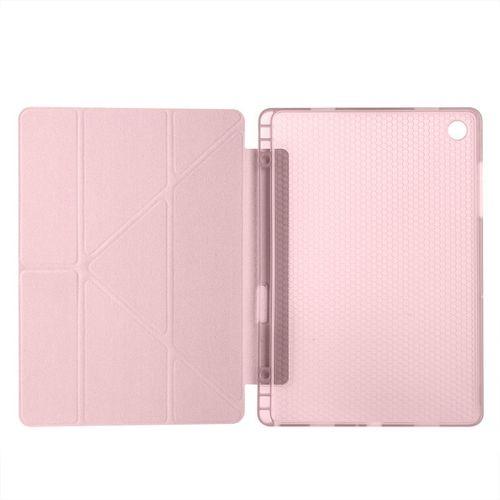 Galaxy Tab A11 Plus Kılıf Zore Tri Folding Kalem Bölmeli Standlı Kılıf