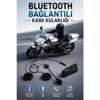 Kask Kulaklığı Motosiklet Intercom Interkom Dinleme Konuşma Özellikli Su Geçirmez