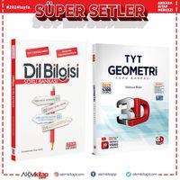 3D TYT Geometri ve AKM Dil Bilgisi Soru Bankası Seti 2 Kitap
