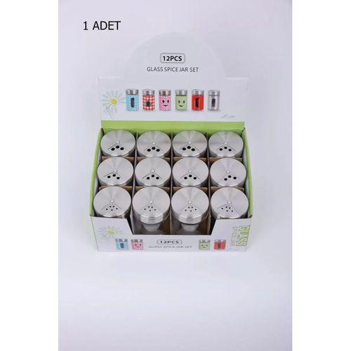 Cam Baharatlık Demir Kapaklı 1 Adet Royaleks-MTR-2203-06