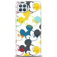 Oppo Reno 4 Lite Kılıf HD Baskılı Kılıf - Renkli Mickey Mouse + Tam Ekran Koruyucu
