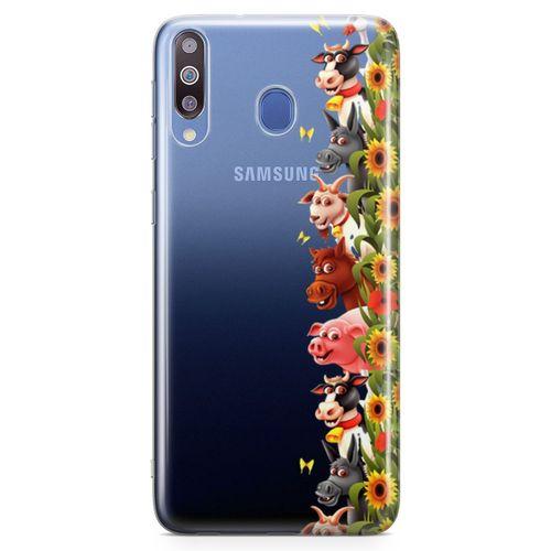 Samsung Galaxy M30 Kılıf Keçi At Eşek Arka Kapak Koruma Desenli Full Koruyucu
