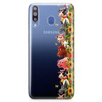 Samsung Galaxy M30 Kılıf Keçi At Eşek Arka Kapak Koruma Desenli Full Koruyucu