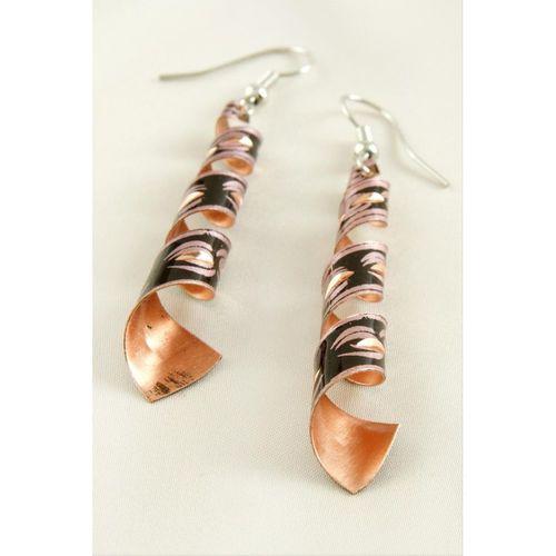 Silindir Bakır Küpe