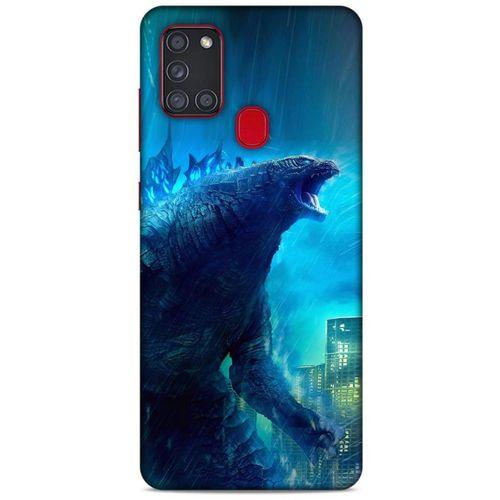 Samsung Galaxy A21s Kılıf Dragons (33) Hybrid Kılıf Godzilla