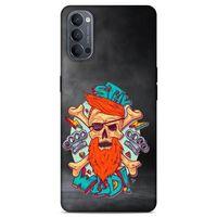 Lopard Oppo Reno 4 Uyumlu Kılıf Tattoo's (33) Hybrid Kılıf Stay Wild