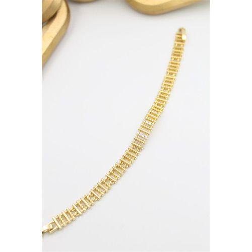 Taşlı Xuping Bileklik - Altın