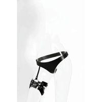 Siyah Tanga - Külot Deri Metal Halka Detaylı - Brf1156