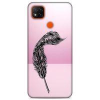 Lopard Xiaomi Redmi 9C Uyumlu Kılıf Tattoo's (29) Arka Koruma Kılıfı Tüy Dövmesi