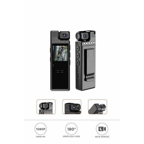4k 180 Derece Vücut Kamerası Wifi Gece Görüşlü Aksiyon Kamerası