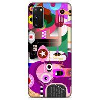 Lopard Samsung Galaxy S20 Uyumlu Kılıf Soyut Sanat (22) Desenli Tam Koruma Kılıfı
