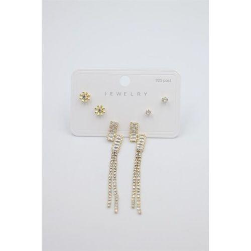 Çoklu Set Küpe - Altın