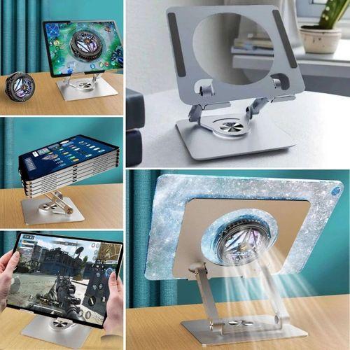 360 Derece Dönebilen Yükseltilmiş Masaüstü Ayarlanabilir Metal Tablet Standı