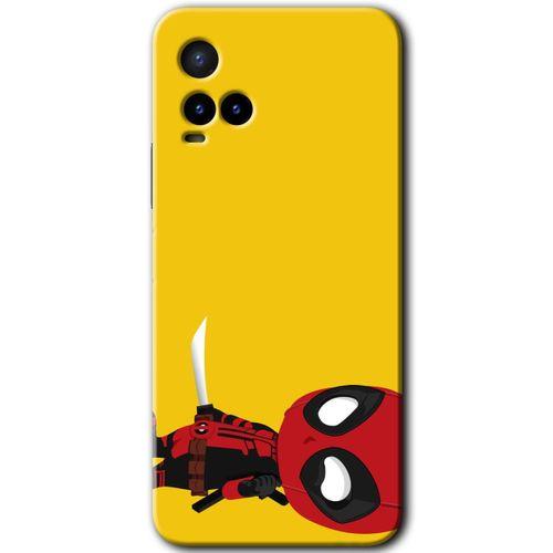 Vivo Y33s HD Baskılı Kılıf + 9D Tam Ekran Koruyucu - DeadPool 6