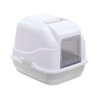 Imac My Cat Kapalı Kedi Tuvaleti Gri/beyaz 50x40x40cm