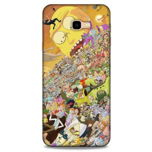 Samsung Galaxy J4 Plus Uyumlu Kılıf Rick And Morty (37) Silicone Cover Slick Morty