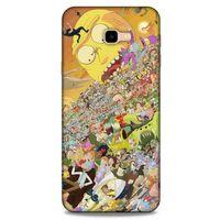 Samsung Galaxy J4 Plus Uyumlu Kılıf Rick And Morty (37) Silicone Cover Slick Morty