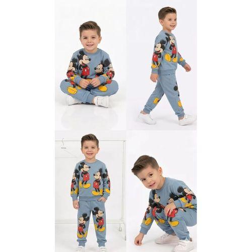 2-5 Yaş Fare Baskılı Penye Çocuk Takımı