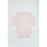 Bistyle Organik Natural Basic Style Kruvaze Uzun Kol Body Bs17102 Pembe