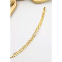 Taşlı Xuping Bileklik - Altın