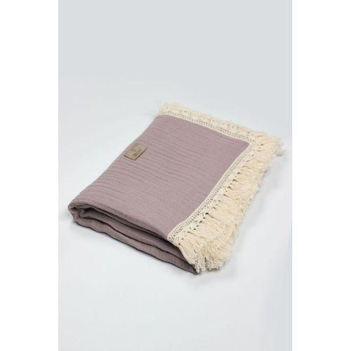 Bistyle Bistyle Organik Müslin 80x90 Fistolu Battaniye 70112 Antrasit