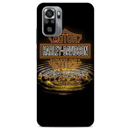 Xiaomi Redmi Note 10S Uyumlu Kılıf Motorsiklet (35) Fit Design Kılıf Harley Davidson