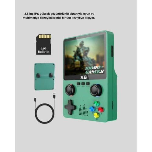 Retro Taşınabilir Konsol 3.5 Ips Ekran Ergonomik Çift Lr Kontrollü