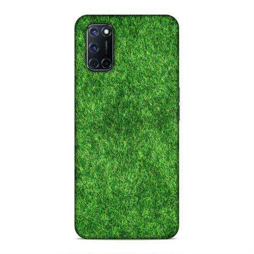 Oppo A92 Kılıf Yesil Cim Arka Kapak Silikon Koruma Full Koruyucu