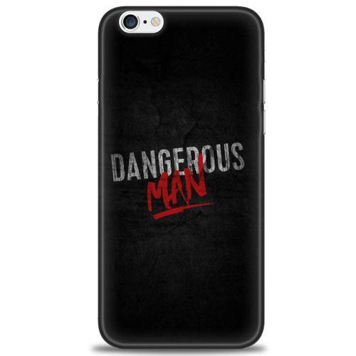 iPhone 6 Plus Kılıf HD Baskılı Kılıf - Dangerous Man + Tam Ekran Koruyucu